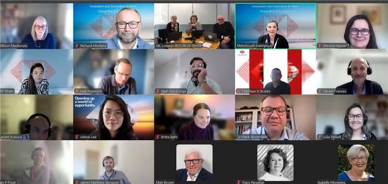 HSBC Innovation & Generative AI team, design-thinking session